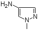 structure of CAS# 127107-23-7, 1-Methyl-1H-pyrazol-4-ylamine