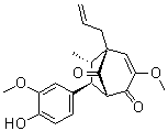 CAS # 127179-70-8, (6-endo,7-exo)-(±)-7-(4-Hydroxy-3-methoxyphenyl)-3-methoxy-6-methyl-5-(2-propenyl)bicyclo[3.2.1]oct-3-ene-2,8-dione