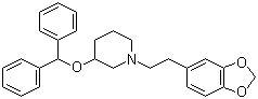 CAS 登录号：127263-13-2, 扎非那新, (+/-)-1-(2-(1,3-苯并二氧戊环-5-基)乙基)-3-(二苯甲氧基)哌啶
