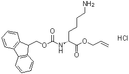 CAS # 1272754-92-3, N2-[(9H-Fluoren-9-ylmethoxy)carbonyl]-D-lysine 2-propen-1-yl ester hydrochloride