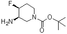 CAS # 1273565-65-3, (3R,4S)-rel-3-Amino-4-fluoro-1-piperidinecarboxylic acid 1,1-dimethylethyl ester