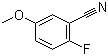 structure of CAS# 127667-01-0, 2-氟-5-甲氧基苯腈