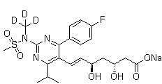 CAS 登录号：1279031-70-7, 三氘代瑞舒伐他汀