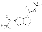 structure of CAS# 1279815-99-4, 六氢-5-(2,2,2-三氟乙酰基)-吡咯并[3,4-b]吡咯-1(2H)-羧酸叔丁酯