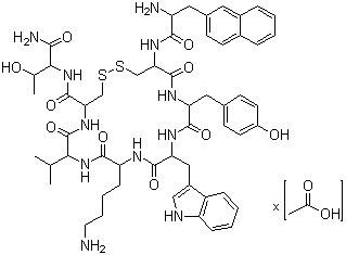 structure of CAS# 127984-74-1, Lanreotide acetate