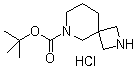 structure of CAS# 1279844-25-5, 2,6-二氮杂螺[3.5]壬烷-6-甲酸叔丁酯盐酸盐