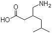 CAS 登录号：128013-69-4, 3-(氨甲基)-5-甲基己酸, (+/-)-普瑞巴林