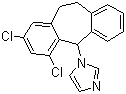 CAS 登录号：128326-82-9, 依柏康唑, (+/-)-1-(2,4-二氯-10,11-二氢-5H-二苯并[a,d]环庚烯-5-基)咪唑