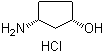 structure of CAS# 1284248-73-2, cis-3-Aminocyclopentanol hydrochloride