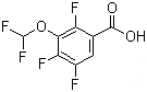 CAS 登录号：128426-86-8, 3-二氟甲氧基-2,4,5-三氟苯甲酸