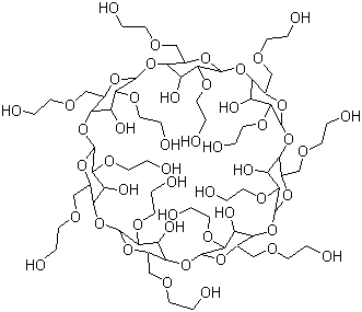 structure of CAS# 128446-32-2, beta-环糊精 2-羟基乙基醚