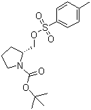 structure of CAS# 128510-88-3, (R)-tert-Butyl 2-(tosyloxymethyl)pyrrolidine-1-carboxylate