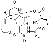 structure of CAS# 128517-07-7, 罗米地辛
