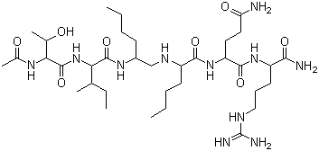 CAS 登录号：128657-47-6, N-[2-[[N-(N-乙酰基-L-苏氨酰)-L-异亮氨酰]氨基]己基]-L-正亮氨酰-L-谷氨酰胺酰-L-精氨酰胺