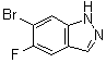 structure of CAS# 1286734-85-7, 6-Bromo-5-fluoro-1H-indazole