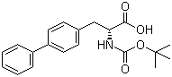 structure of CAS# 128779-47-5, N-叔丁氧羰基-3-(4-联苯基)-D-丙氨酸