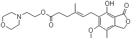 structure of CAS# 128794-94-5, Mycophenolate mofetil