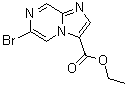 structure of CAS# 1289193-46-9, 6-溴咪唑并[1,2-a]吡嗪-3-羧酸乙酯