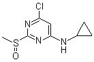 CAS # 1289385-22-3, 6-Chloro-N-cyclopropyl-2-(methylsulfinyl)-4-pyrimidinamine