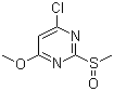 structure of CAS# 1289385-30-3, 4-Chloro-6-methoxy-2-(methylsulfinyl)pyrimidine