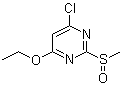 structure of CAS# 1289386-28-2, 4-氯-6-乙氧基-2-(甲亚磺酰基)嘧啶