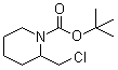 structure of CAS# 1289387-67-2, 2-(氯甲基)-1-哌啶甲酸叔丁酯