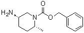 (2R,5S)-5-Amino-2-methyl-1-piperidinecarboxylic acid phenylmethyl ester molecular structure (CAS 1290191-65-9)