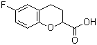 structure of CAS# 129101-37-7, (R)-6-氟-3,4-二氢苯并吡喃-2-甲酸