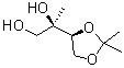 CAS 登录号：129141-48-6, (2R)-2-[(4S)-2,2-二甲基-1,3-二氧戊环-4-基]-1,2-丙二醇