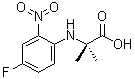 CAS 登录号：1291707-39-5, N-(4-氟-2-硝基苯基)-2-甲基丙氨酸