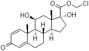 CAS # 129260-79-3, Loteprednol, 17a-Hydroxy-11b-hydroxy-3-oxoandrosta-1,4-diene-17-carboxylic acid chloromethyl ester