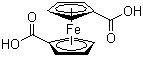structure of CAS# 1293-87-4, 1,1'-Ferrocenedicarboxylic acid