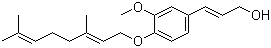 structure of CAS# 129350-09-0, O-Geranylconiferyl alcohol