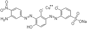 CAS # 13011-68-2 (6408-03-3), Acid Brown 83, Sodium [3-[[3-[(3-amino-4-nitrophenyl)azo]-2,4-dihydroxyphenyl]azo]-4-hydroxybenzenesulphonato(3-)]cuprate(1-)