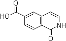 structure of CAS# 1301214-60-7, 1-氧代-1,2-二氢异喹啉-6-羧酸