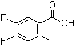 structure of CAS# 130137-05-2, 4,5-二氟-2-碘苯甲酸