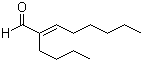 structure of CAS# 13019-16-4, 2-Butyl-2-octenal