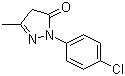 CAS 登录号：13024-90-3, 1-(4-氯苯基)-3-甲基-2-吡唑啉-5-酮