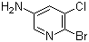 structure of CAS# 130284-52-5, 5-氨基-2-溴-3-氯吡啶