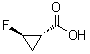 structure of CAS# 130340-04-4, (1R,2S)-rel-2-Fluorocyclopropanecarboxylic acid
