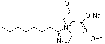 CAS # 13039-35-5, 1-(Carboxymethyl)-2-heptyl-1-(2-hydroxyethyl)-2-imidazolinium hydroxide sodium salt