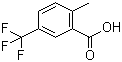 structure of CAS# 13055-63-5, 2-Methyl-5-(trifluoromethyl)benzoic acid