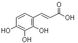 structure of CAS# 13058-13-4, 3-(2,3,4-Trihydroxyphenyl)-2-propenoic acid