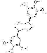 CAS # 13060-14-5, O,O-Dimethyllirioresinol B, (1S,3aR,4S,6aR)-Tetrahydro-1,4-bis(3,4,5-trimethoxyphenyl)-1H,3H-furo[3,4-c]furan, (+)-O,O-Dimethyllirioresinol B, (+)-Yangabin