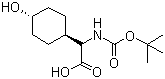 CAS # 130624-89-4, (R)-2-(tert-Butoxycarbonylamino)-2-((1R,4R)-4-hydroxycyclohexyl)acetic acid