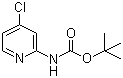structure of CAS# 130721-78-7, tert-Butyl (4-chloropyridin-2-yl)carbamate