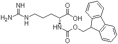 structure of CAS# 130752-32-8, Fmoc-D-精氨酸