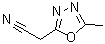 structure of CAS# 130781-63-4, 5-甲基-1,3,4-恶二唑-2-乙腈