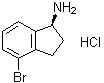 structure of CAS# 1307873-37-5, (1S)-4-溴-2,3-二氢-1H-茚-1-胺盐酸盐