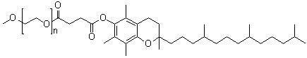 CAS # 1309573-60-1, alpha-[4-[[3,4-Dihydro-2,5,7,8-tetramethyl-2-(4,8,12-trimethyltridecyl)-2H-1-benzopyran-6-yl]oxy]-1,4-dioxobutyl]-omega-methoxy-poly(oxy-1,2-ethanediyl)